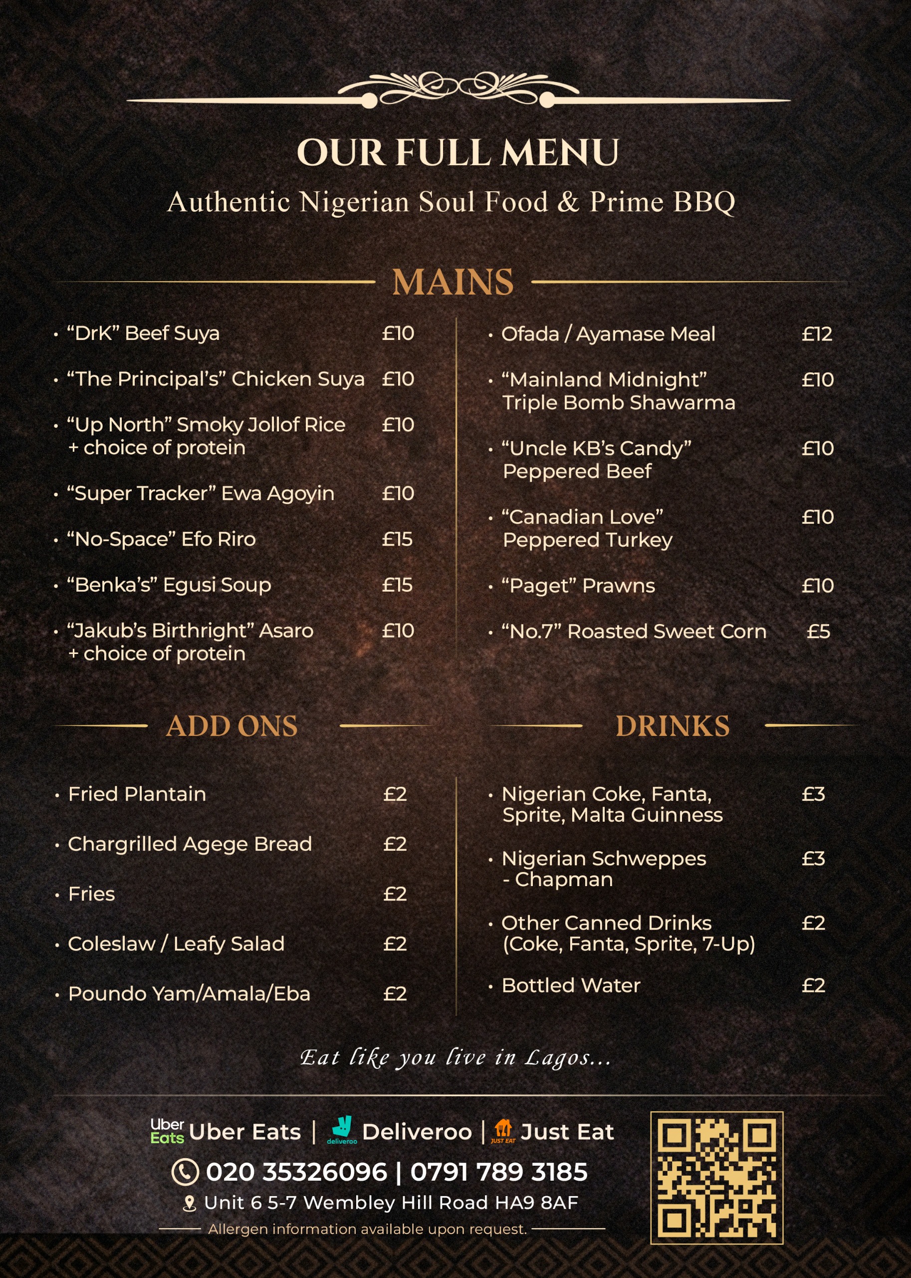 DrKSuya Full Menu